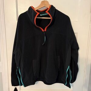 Outdoor Afro x REI Co-op Pullover XL Black Fleece Half Zip Jacket